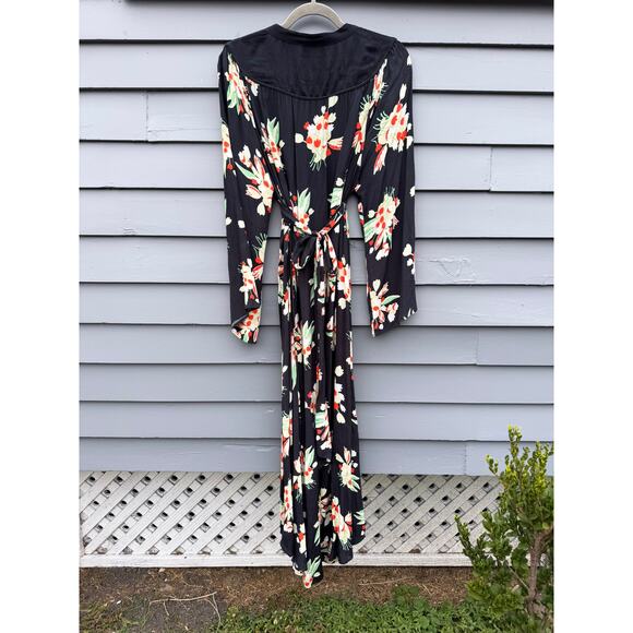 RIXO Anela Floral Midi Wrap Dress Medium M 8 - Picture 8 of 8